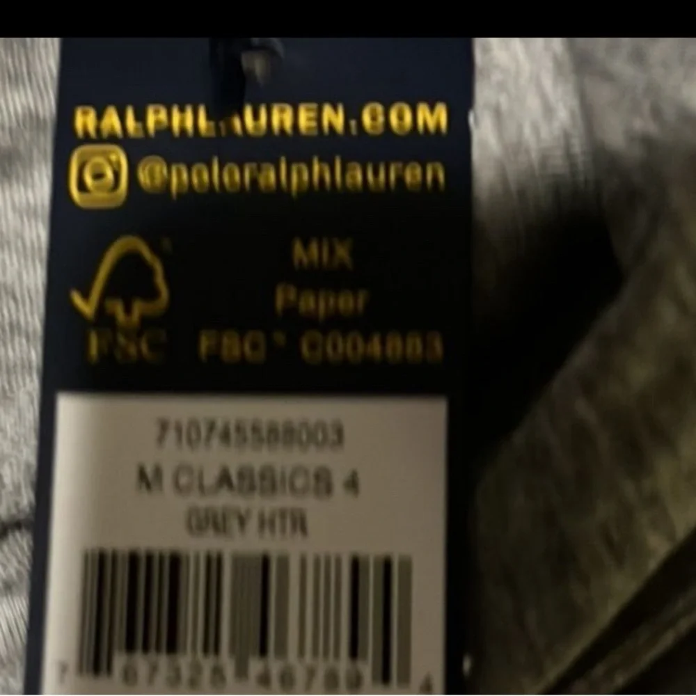 Polo Ralph Lauren Cookie long sleeve Hoodie T Shirt new grey Mens XXL